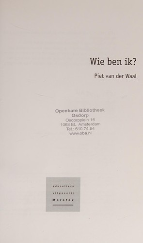 Wie ben ik?