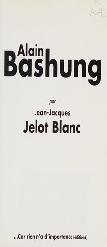 ALain Bashung