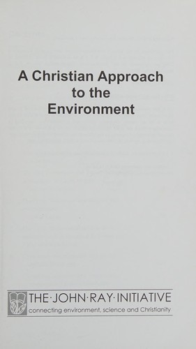A Christian approach to the environment