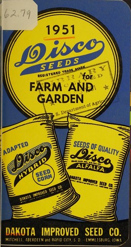 1951 Disco seeds for farm and garden