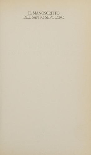 Il manoscritto del Santo Sepolcro