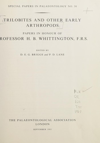 Trilobites and other early arthropods
