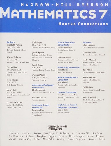 McGraw-Hill Ryerson mathematics 7