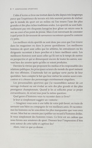 Confessions sportives
