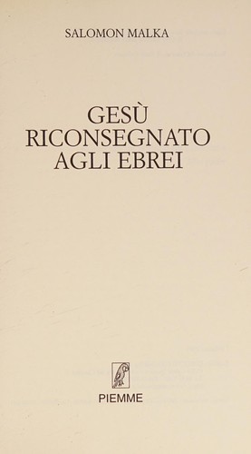 Gesù riconsegnato agli ebrei