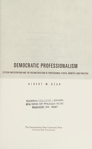 Democratic professionalism