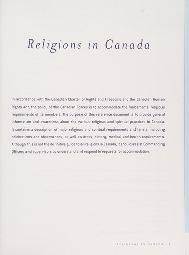 Religions in Canada