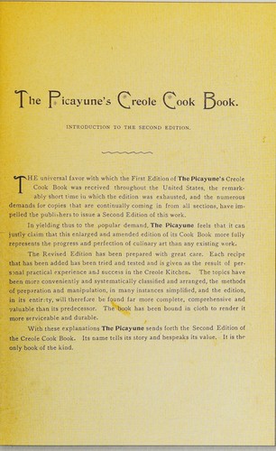 The Picayune's creole cook book