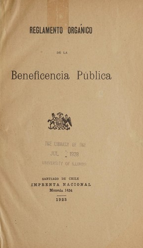 Reglamento orgánico de la beneficencia pública