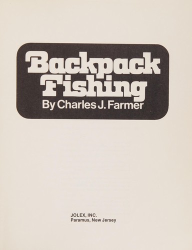 Backpack fishing