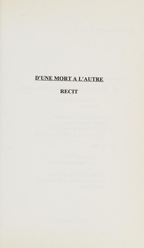 D'une mort à l'autre