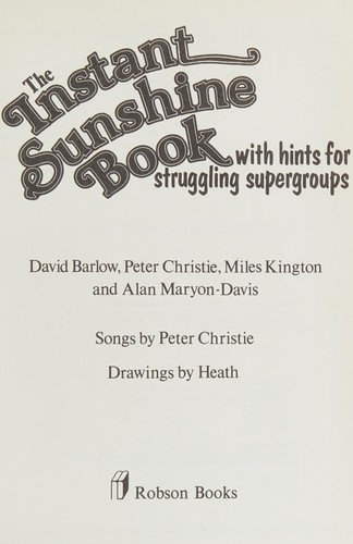 Instant Sunshine Book