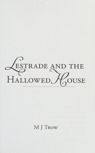 Lestrade and the hallowed house