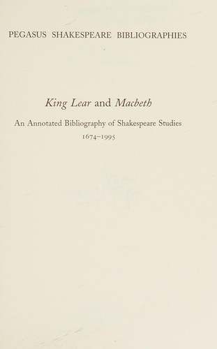 King Lear and Macbeth
