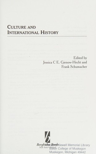 Culture and international history