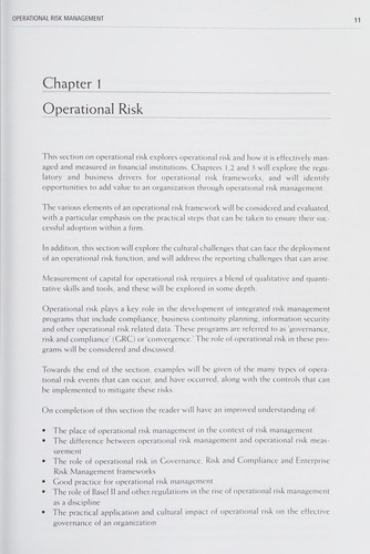 Operational risk management