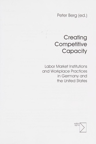 Creating competitive capacity