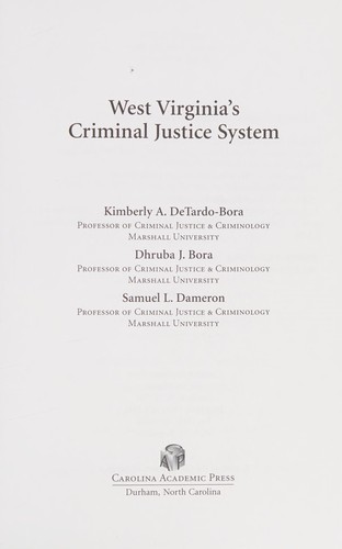 West Virginia's criminal justice system