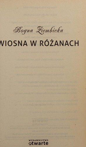 Wiosna w Różanach