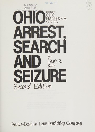 Ohio arrest, search and seizure