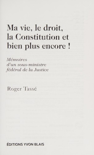 Ma vie, le droit, la Constititution et bien plus encore!
