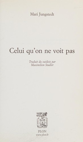 Celui qu'on ne voit pas
