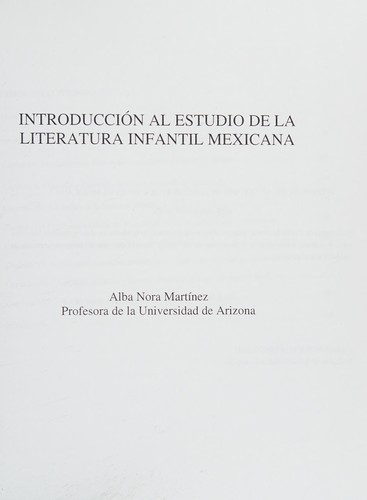 Introducción al estudio de la literatura Mexicana y chicana/chicano