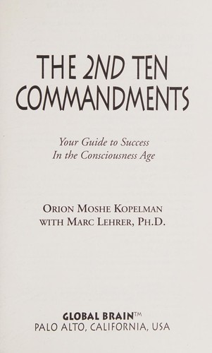 The 2nd Ten commandments