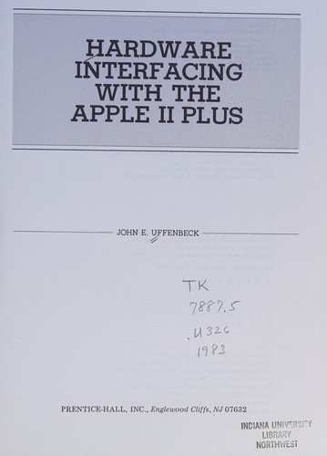 Hardware interfacing with the Apple II Plus