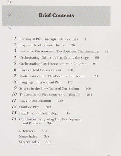 Play at the center of the curriculum