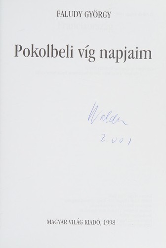 Pokolbéli víg napjaim