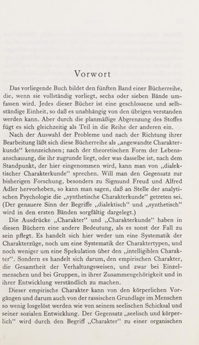 Charakter, Leiden und Heilung