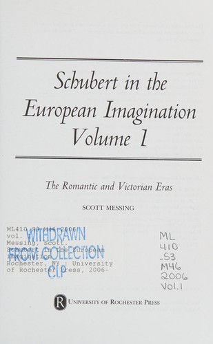 Schubert in the European imagination