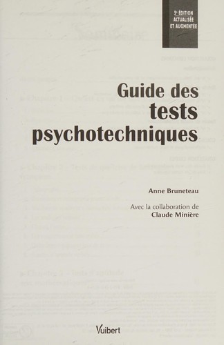 Guide des tests psychotechniques