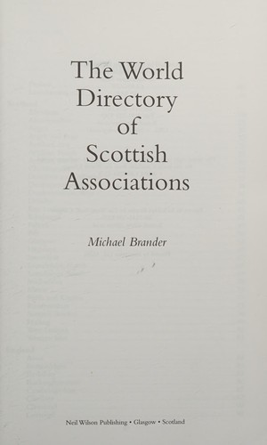 The world directory of Scottish associations