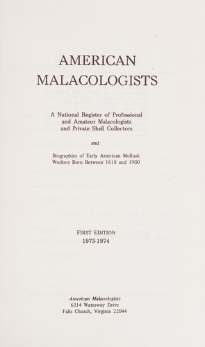 American malacologists