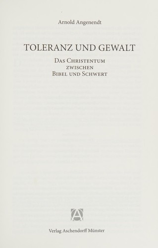 Toleranz und Gewalt