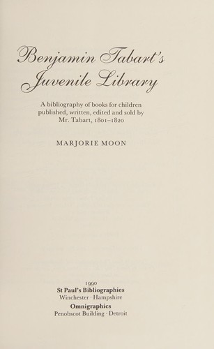 Benjamin Tabart's juvenile library