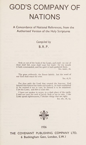 God's company of nations