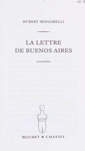 La lettre de Buenos Aires