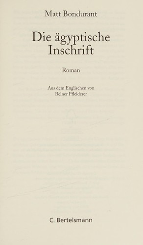 Die ägyptische Inschrift