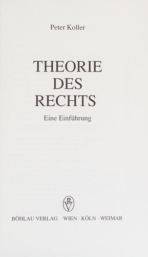 Theorie des Rechts