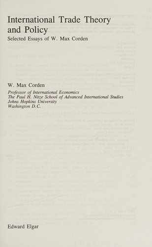 International trade theory and policy