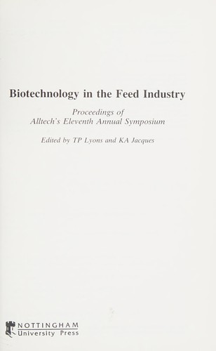 Biotechnology in the feed industry