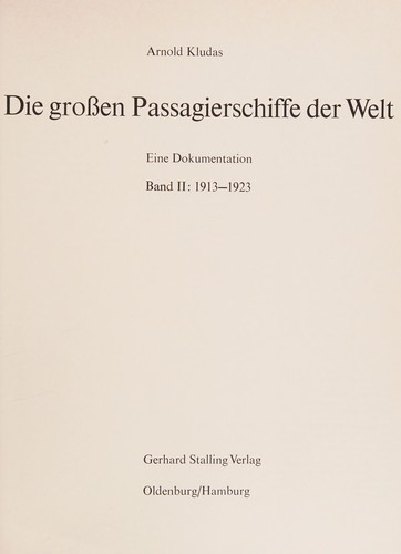Die grossen Passagierschiffe der Welt