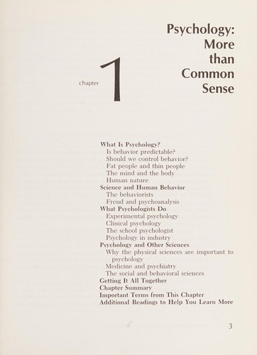 Psychology of modern life