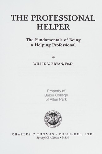 The professional helper