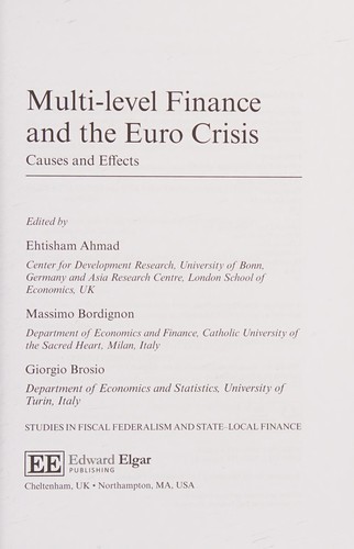 Multi-Level Finance and the Euro Crisis