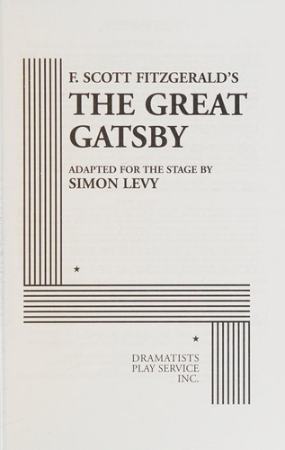 F. Scott Fitzgerald's The great Gatsby