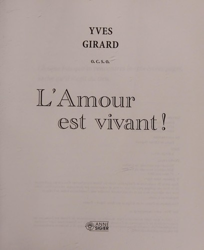 L'amour est vivant!